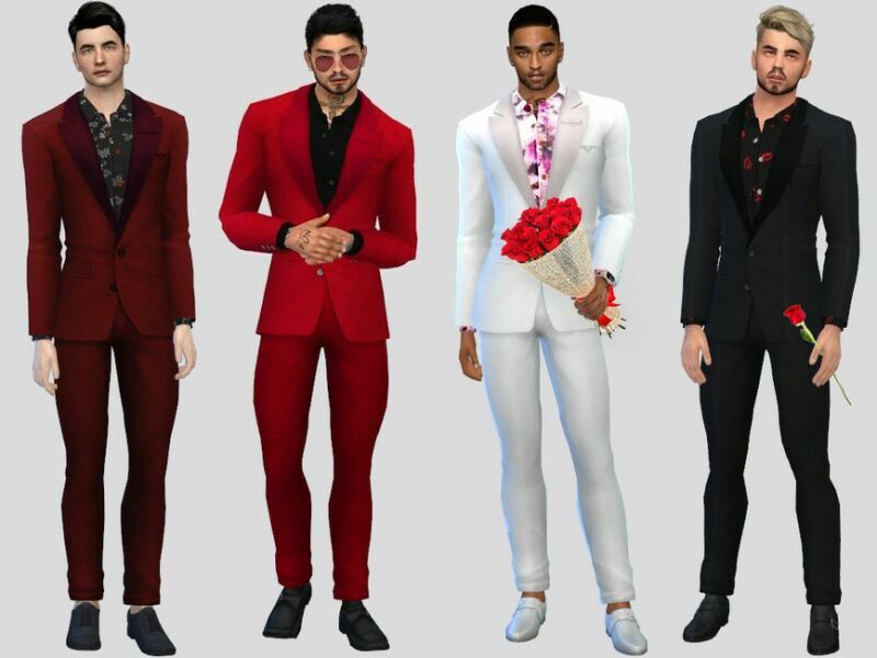 Valentine’S Date Suit By Mclaynesims 1 Valentine’S Date Suit By Mclaynesims Sims 4 CC