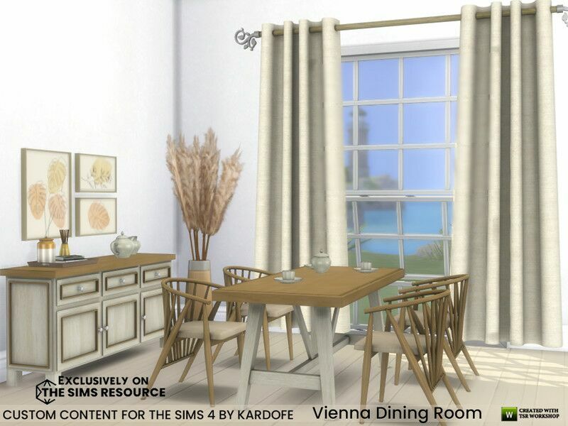 Vienna Dining Room By Kardofe 1 Vienna Dining Room By Kardofe Sims 4 CC