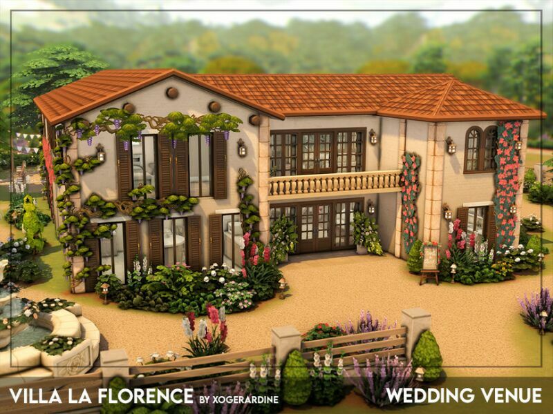 Villa LA Florence – Wedding Venue (NO CC) By Xogerardine 1 Villa LA Florence – Wedding Venue (NO CC) By Xogerardine Sims 4 CC