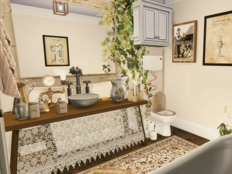Village Victorian Bathroom | Only TSR CC By Genkaiharetsu 4 sims 4 cc village victorian bathroom only tsr cc by genkaiharetsu 2
