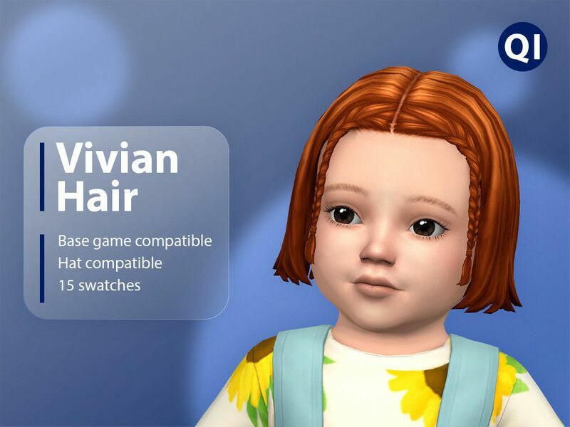 Vivian Hair / Female 1 Vivian Hair / Female Sims 4 CC