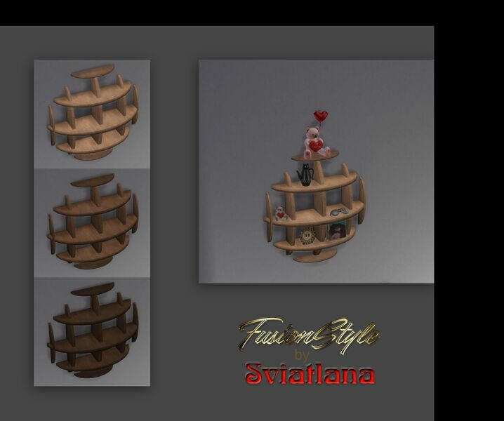 Waffle Shelf 2 sims 4 cc waffle shelf 2