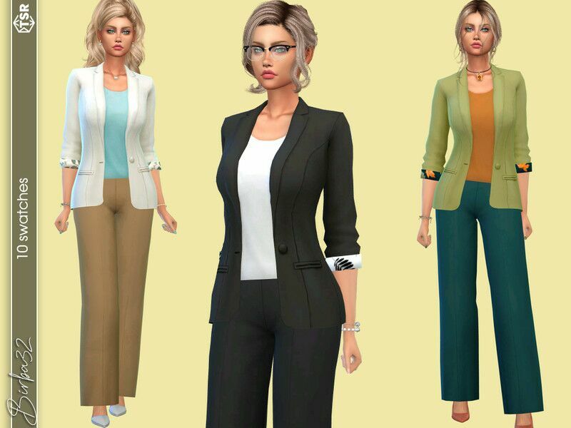 Wide Pants And Jacket 1 Wide Pants And Jacket Sims 4 CC