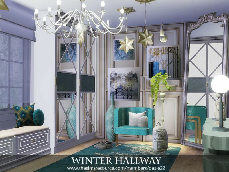 Winter Hallway By Dasie2 3 sims 4 cc winter hallway by dasie2 3