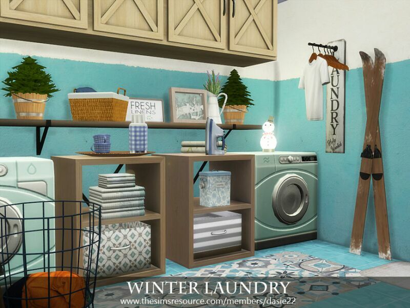 Winter Laundry By Dasie2 3 sims 4 cc winter laundry by dasie2 3