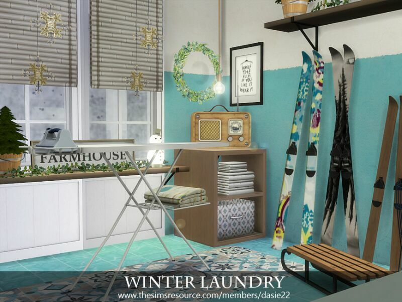 Winter Laundry By Dasie2 2 sims 4 cc winter laundry by dasie2 4