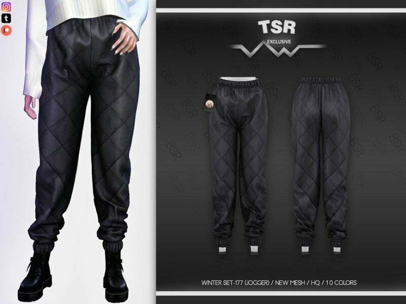 Winter SET-177 (Jogger) BD606 By Busra-Tr 1 Winter SET-177 (Jogger) BD606 By Busra-Tr Sims 4 CC