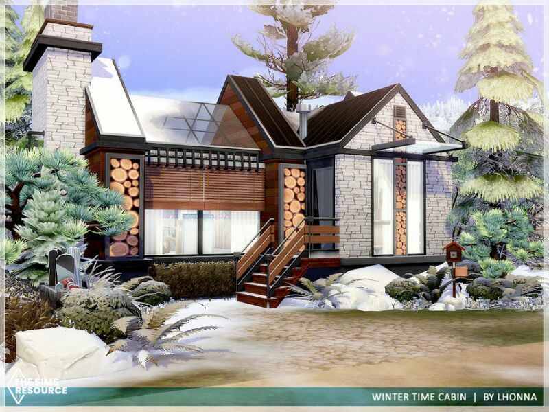 Winter Time Cabin /NO CC/ By Lhonna 7 sims 4 cc winter time cabin no cc by lhonna 2