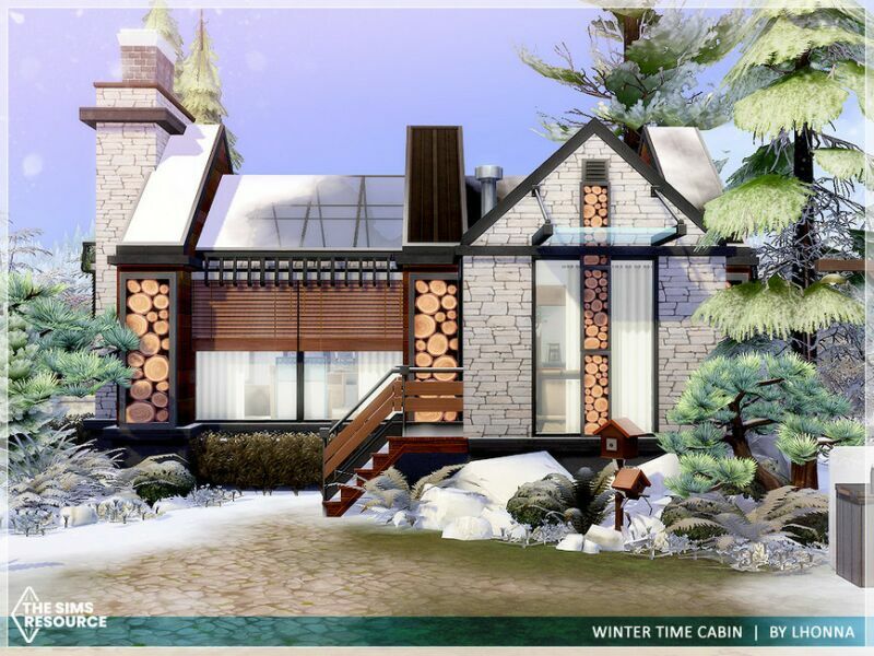 Winter Time Cabin /NO CC/ By Lhonna 6 sims 4 cc winter time cabin no cc by lhonna 3