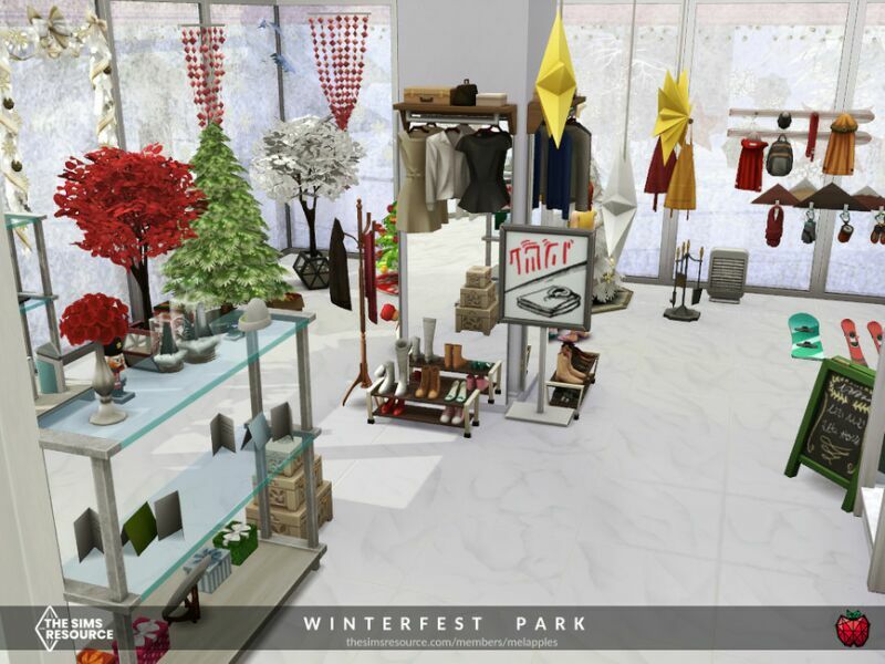 Winterfest Park – NO CC By Melapples 4 sims 4 cc winterfest park no cc by melapples 5