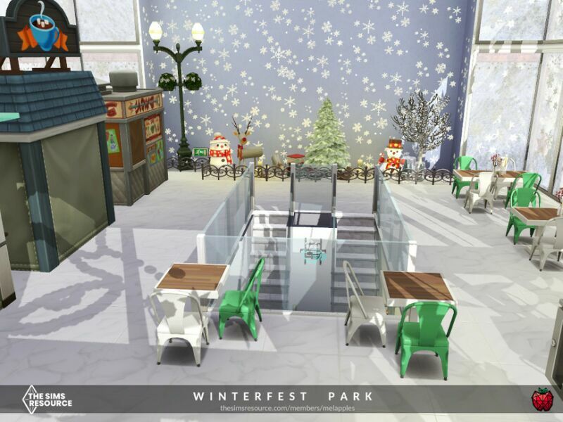 Winterfest Park – NO CC By Melapples 2 sims 4 cc winterfest park no cc by melapples 6