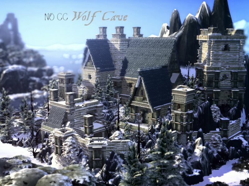 Wolf Cave By Virtualfairytales 1 Wolf Cave By Virtualfairytales Sims 4 CC