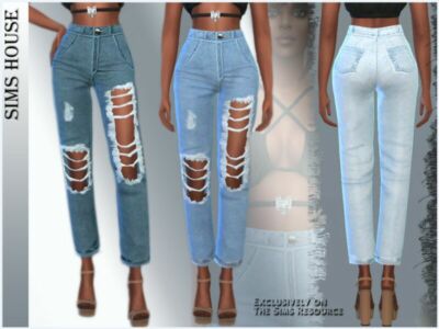 Women’S Ripped Jeans Sims 4 CC