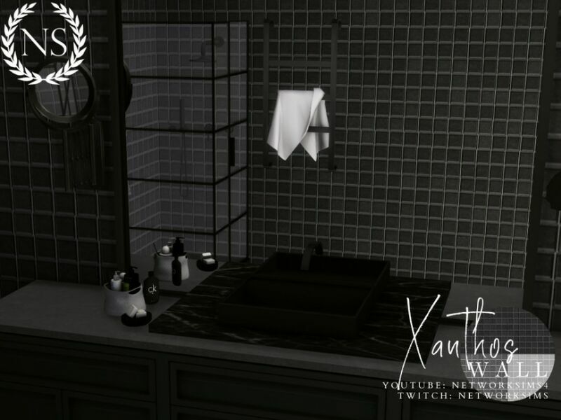 Xanthos Tile Wall By Networksims 1 Xanthos Tile Wall By Networksims Sims 4 CC