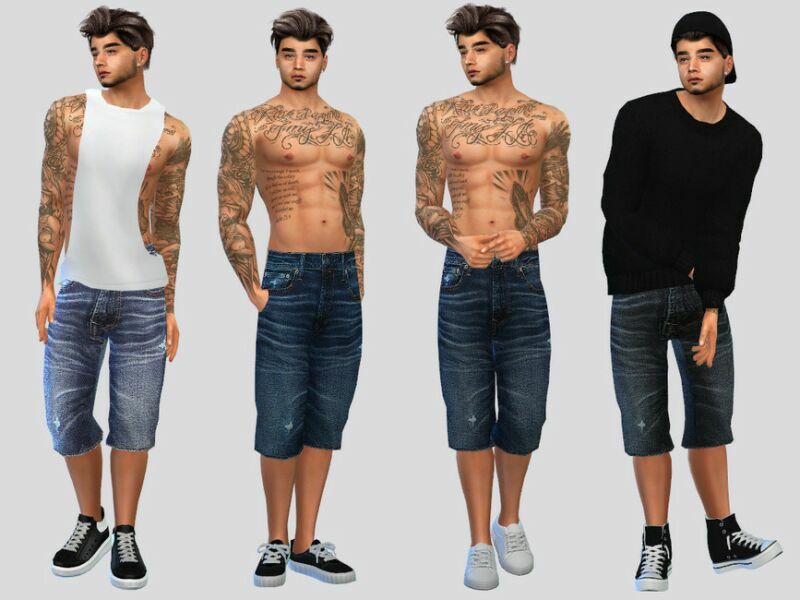 Zack Denim Shorts By Mclaynesims 1 Zack Denim Shorts By Mclaynesims Sims 4 CC