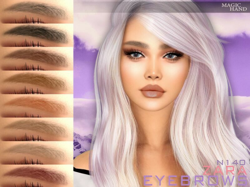 Zara Eyebrows N140 By Magichand 1 Zara Eyebrows N140 By Magichand Sims 4 CC