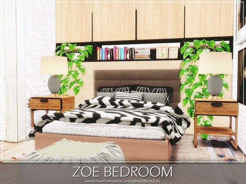 ZOE Bedroom By Mychqqq 4 sims 4 cc zoe bedroom by mychqqq 3