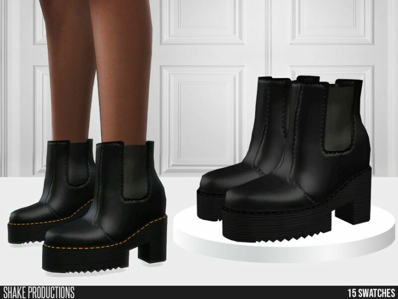 847 – Leather High Heel Boots By Shakeproductions 1 847 – Leather High Heel Boots By Shakeproductions Sims 4 CC