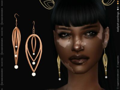 Aaliyah Earrings Sims 4 CC