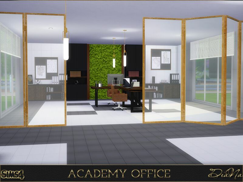 Academy Office By Dianasims 6 sims 4 cc academy office by dianasims 2