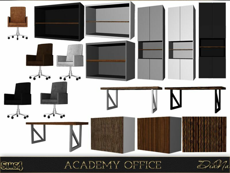 Academy Office By Dianasims 5 sims 4 cc academy office by dianasims 3