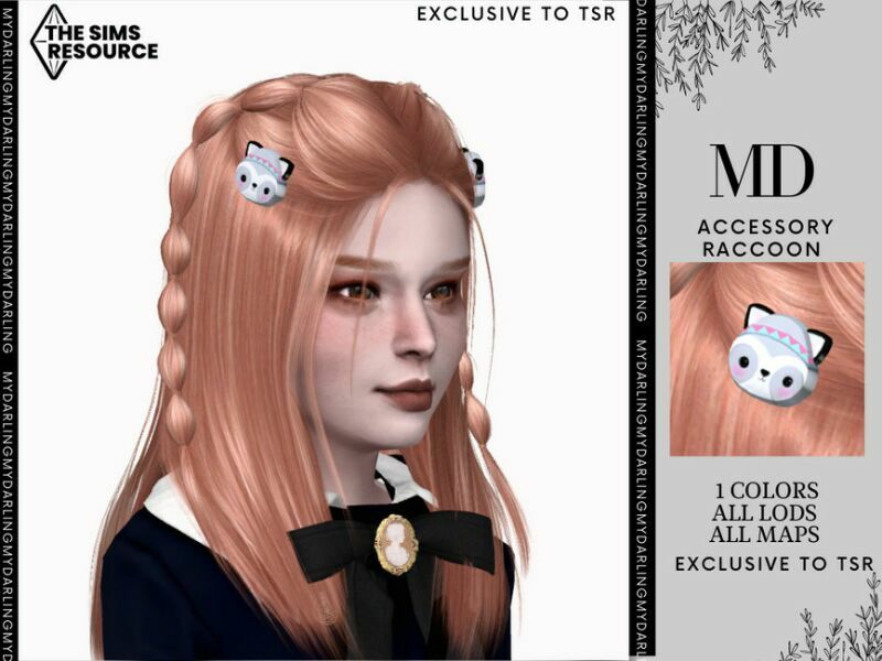 Accessory Raccoon Hair Child By Mydarling20 1 Accessory Raccoon Hair Child By Mydarling20 Sims 4 CC