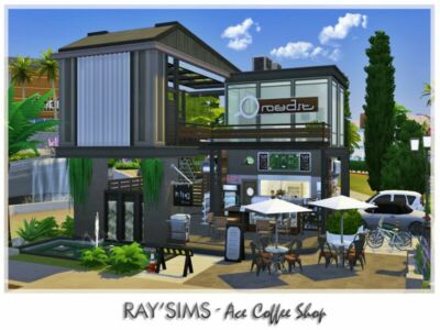 ACE Coffee Shop (Cafe) Sims 4 CC