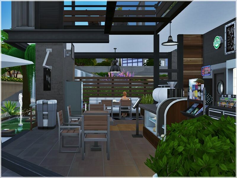 ACE Coffee Shop (Cafe) 4 sims 4 cc ace coffee shop cafe 5