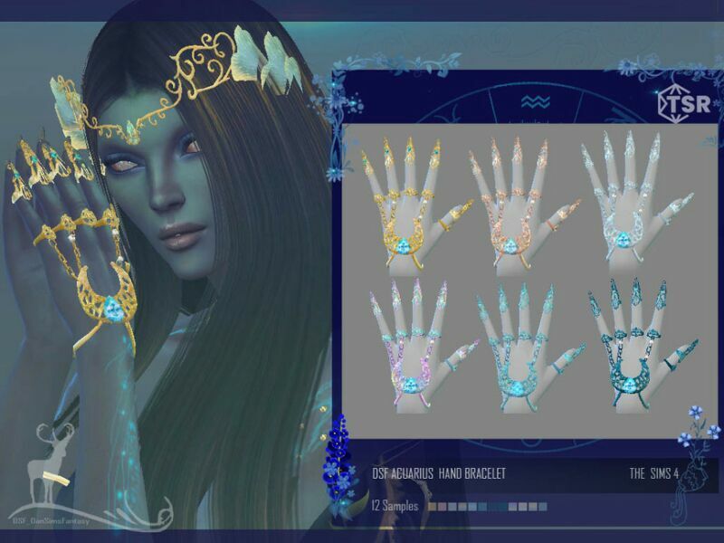Acuarius Hand Bracelet By Dansimsfantasy 1 Acuarius Hand Bracelet By Dansimsfantasy Sims 4 CC