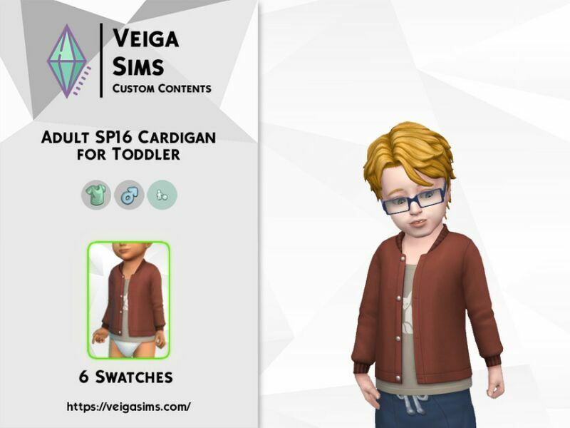 Adult SP16 Cardigan For Toddler 1 Adult SP16 Cardigan For Toddler Sims 4 CC