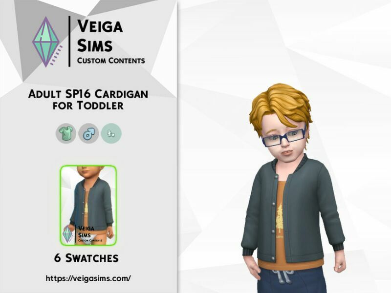 Adult SP16 Cardigan For Toddler 2 sims 4 cc adult sp16 cardigan for toddler 2