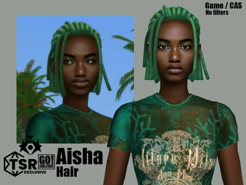 Aisha Hair By Goamazons 2 sims 4 cc aisha hair by goamazons 2