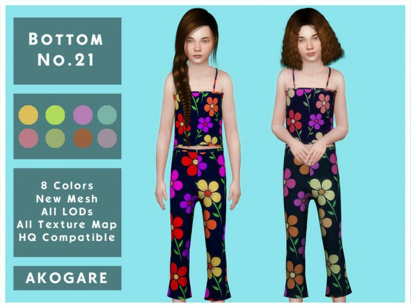 Akogare Bottom NO.21 By _Akogare_ 1 Akogare Bottom NO.21 By _Akogare_ Sims 4 CC