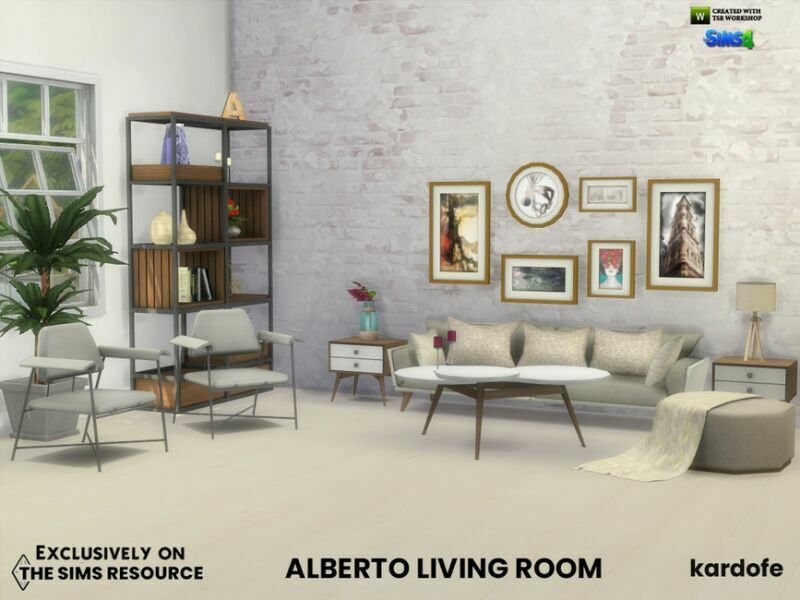 Alberto Living Room By Kardofe 5 sims 4 cc alberto living room by kardofe 2
