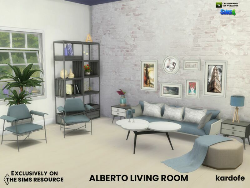 Alberto Living Room By Kardofe 4 sims 4 cc alberto living room by kardofe 3