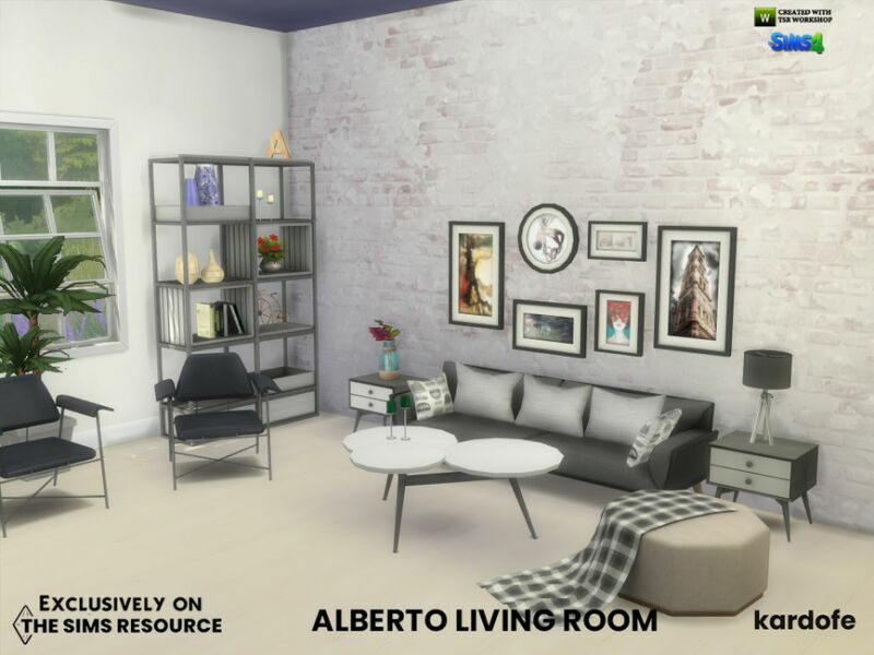 Alberto Living Room By Kardofe 3 sims 4 cc alberto living room by kardofe 4