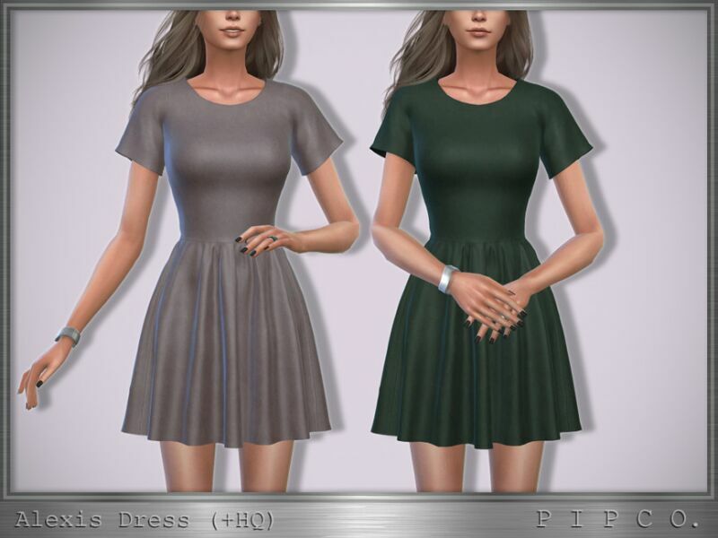 Alexis Dress II By Pipco 1 Alexis Dress II By Pipco Sims 4 CC