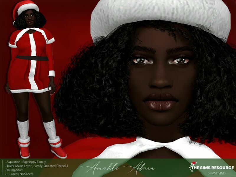 Amahle Abara – TSR Only CC By Msqsims 1 Amahle Abara – TSR Only CC By Msqsims Sims 4 CC