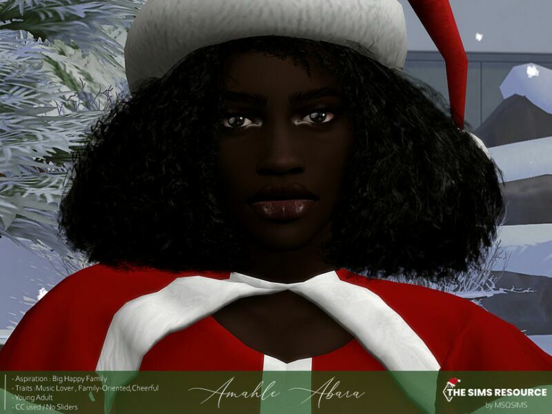 Amahle Abara – TSR Only CC By Msqsims 2 sims 4 cc amahle abara tsr only cc by msqsims 3
