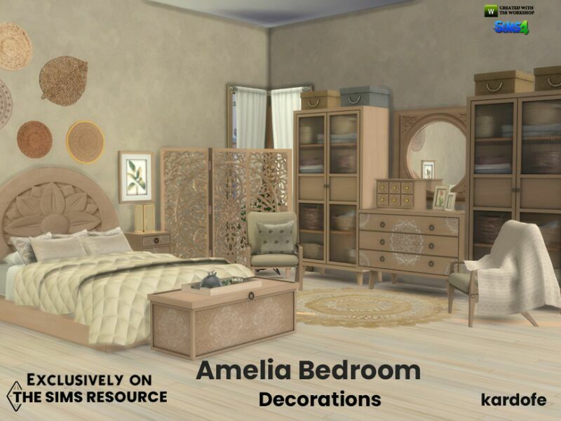 Amelia Bedroom Decorations By Kardofe 1 Amelia Bedroom Decorations By Kardofe Sims 4 CC