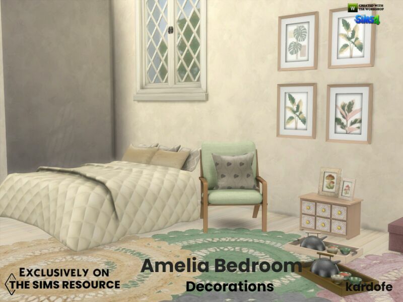 Amelia Bedroom Decorations By Kardofe 4 sims 4 cc amelia bedroom decorations by kardofe 3