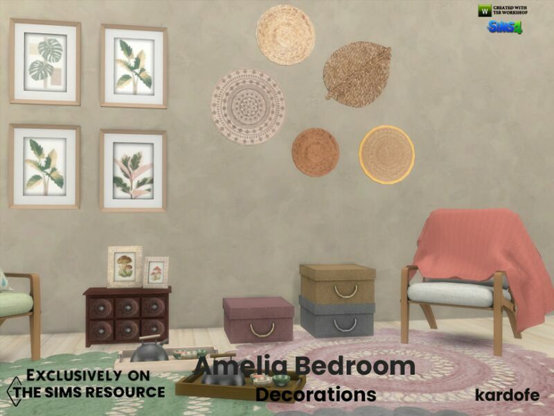 Amelia Bedroom Decorations By Kardofe 3 sims 4 cc amelia bedroom decorations by kardofe 4