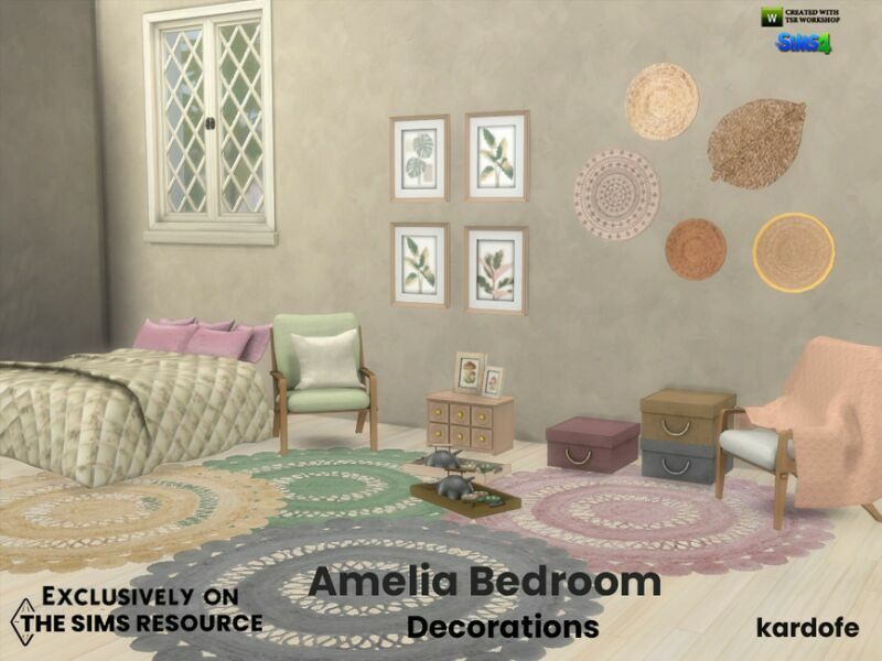 Amelia Bedroom Decorations By Kardofe 2 sims 4 cc amelia bedroom decorations by kardofe 5
