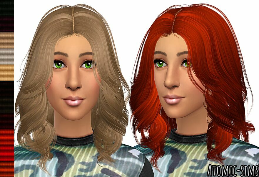 Anto Mollie Hairstyle Retexture (Mesh Needed) By Atomic-Sims 1 Anto Mollie Hairstyle Retexture (Mesh Needed) By Atomic-Sims Sims 4 CC