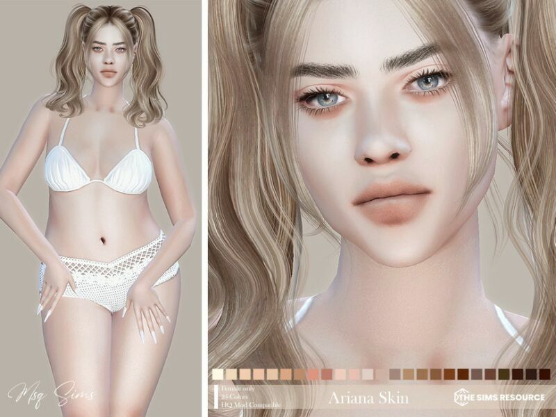 Ariana Skin By Msqsims 1 Ariana Skin By Msqsims Sims 4 CC