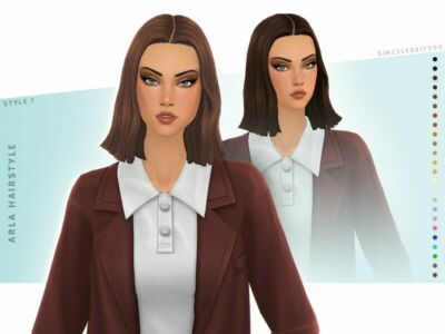 Arla Hairstyle – Style 1 Sims 4 CC