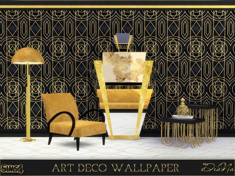 ART Deco Wallpaper By Diana 5 sims 4 cc art deco wallpaper by diana 3