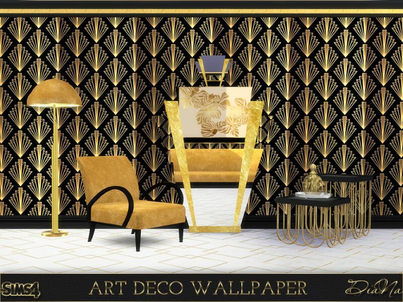 ART Deco Wallpaper By Diana 4 sims 4 cc art deco wallpaper by diana 4