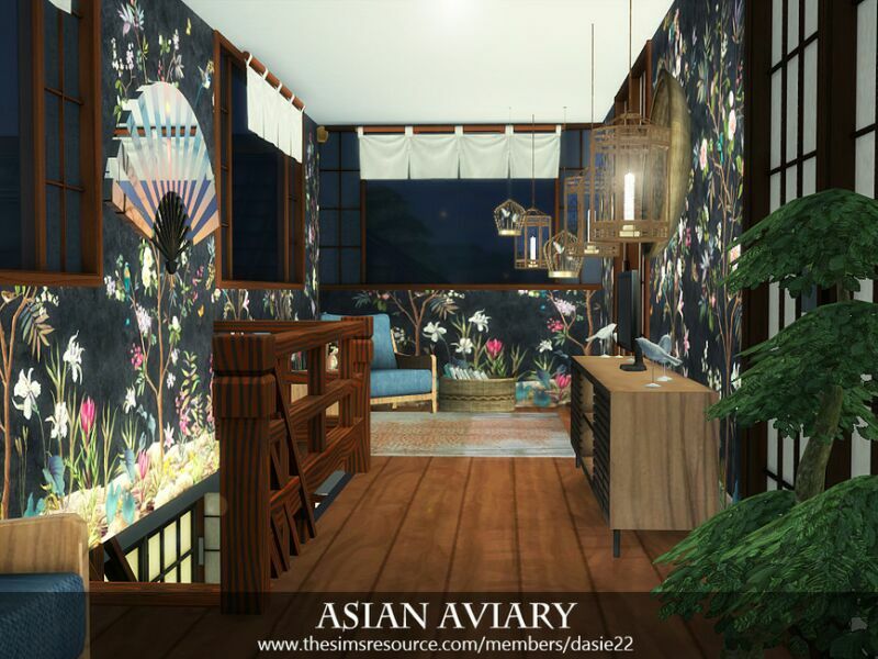 Asian Aviary By Dasie2 1 Asian Aviary By Dasie2 Sims 4 CC