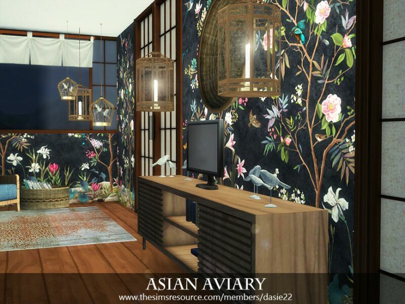 Asian Aviary By Dasie2 3 sims 4 cc asian aviary by dasie2 3